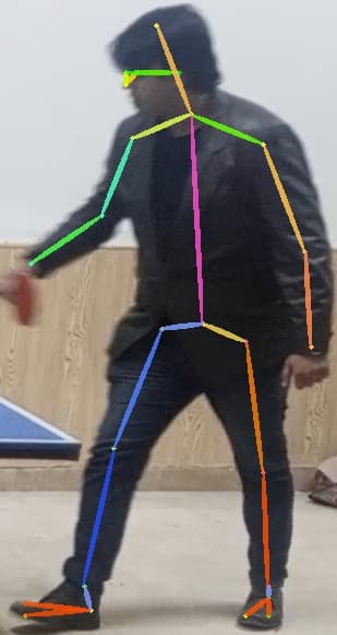 Player 1 pose estimation